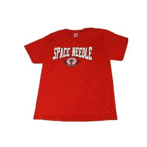 Seattle Kids Large Red Cotton short sleeve T- Shirt Space Needle Seattle 9f